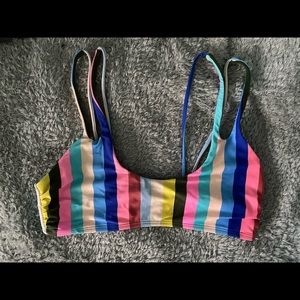 women’s multicolor bikini top